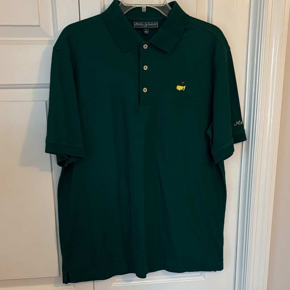 Masters Dark Green Polo Shirt with Yellow Logo